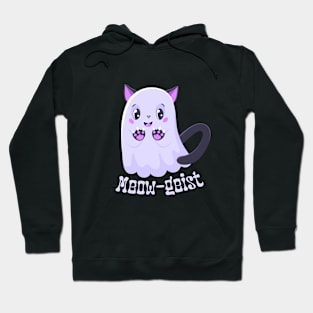 Meow-geist - Adorable Ghost Cat for Pet Lovers Hoodie